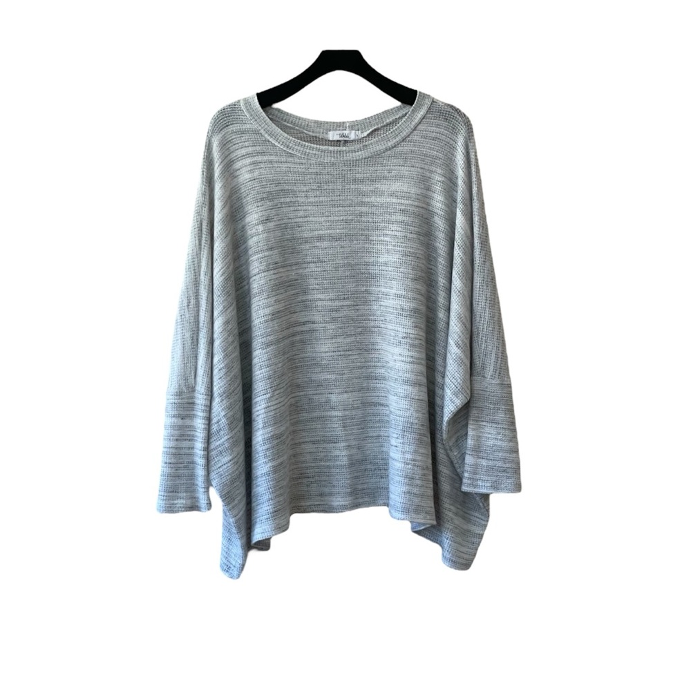Talulah Heather Gray Boxy Relaxed Fit Soft‎ Knit Lightweight Top